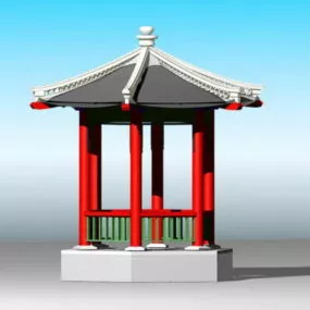 Small Chinese Gazebo 3d model
