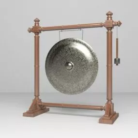 Chinese Ancient Gong Instrument 3d model