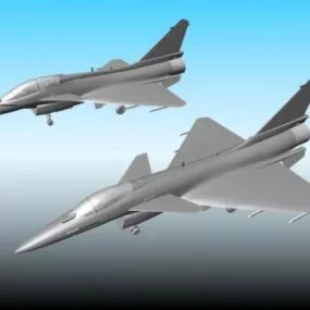 Chinese J10b Fighter Aircraft 3d model