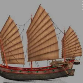 Chinese Sailor Ship 3d model