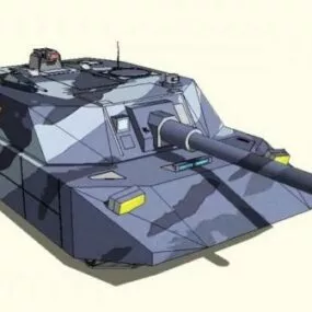 Chinese Army Stealth Tank 3d model