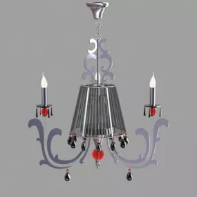 Chrome Chandeliers For Dining Room 3d model