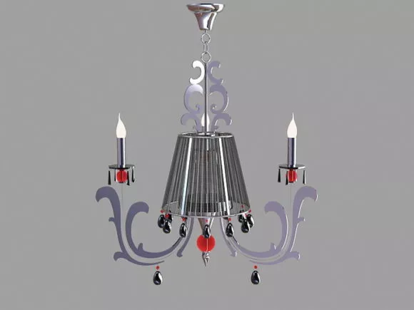 Chrome Chandeliers For Dining Room 3d model Chrome Chandeliers For Dining Room 3d model