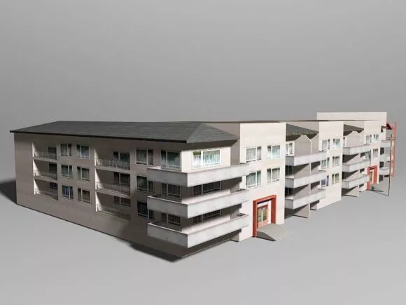 Chinese Bedroom Interior Scene 3d model