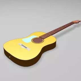 Classic Acoustic Guitar 3d model