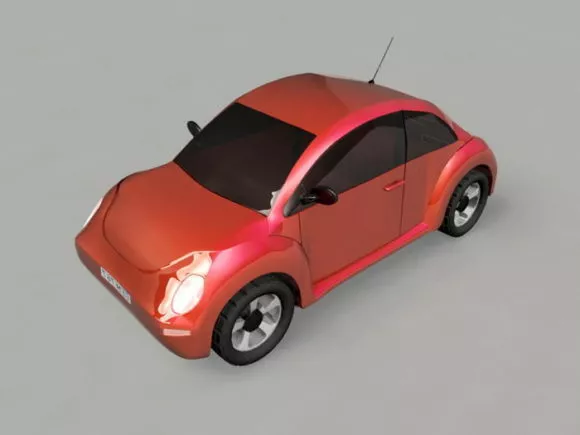 Silver Mercedes Benz Sl Car 3d model