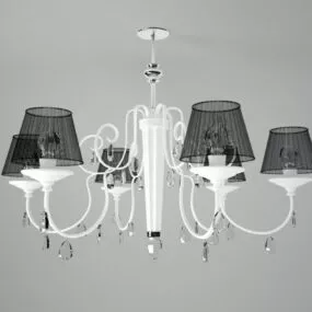 Chandelier With Classic Shade 3d model
