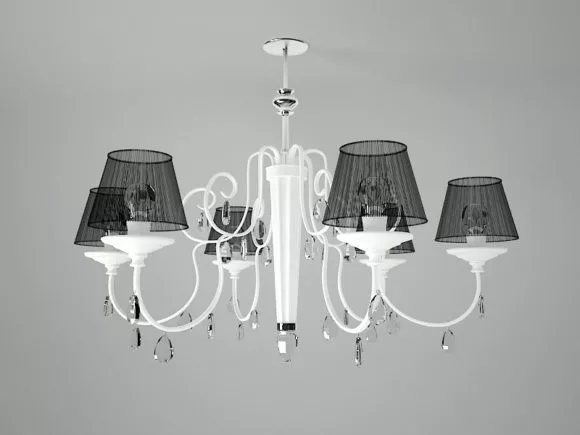 Home Ceiling Fluorescent Lamp 3d model