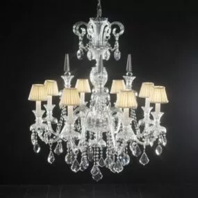 Crystal Damask Chandelier 3d model