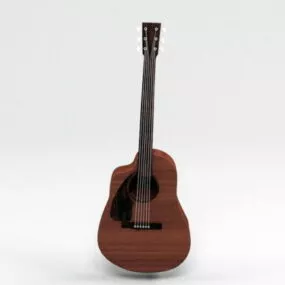 Old Classic Guitar 3d model