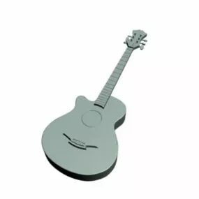 Lowpoly Classic Guitar 3d model