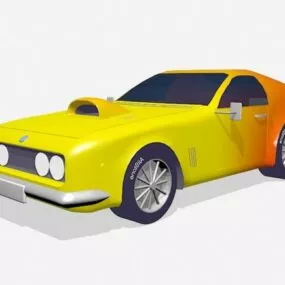 Classic Muscle Sport Car 3d model