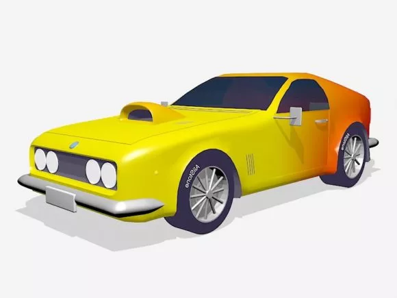 Retro Car 3d model
