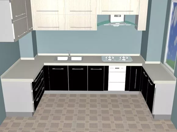 Kitchen Stainless Steel Sink 3d model