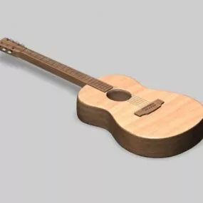 Small Classical Guitar 3d model