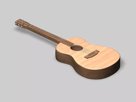 Symphony Electric Guitar 3d model