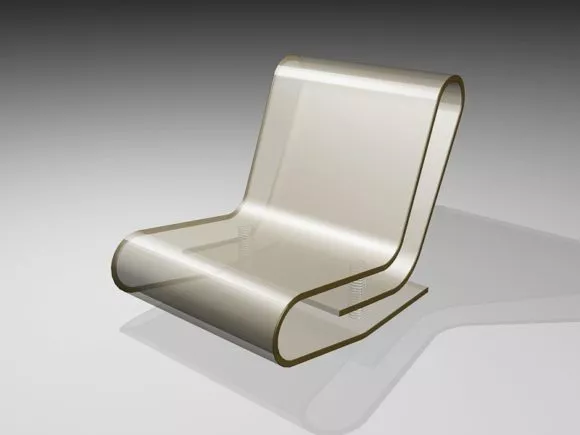 Reading Rocking Chair 3d model