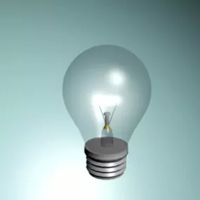 Clear Light Bulb 3d model