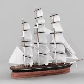 Merchant Sailing Vessel 3d model