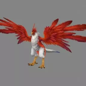 Cockatrice Chicken Creature 3d model
