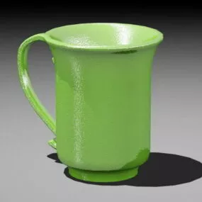 Green Coffee Mug 3d model