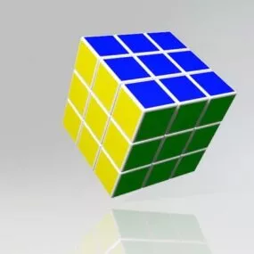 Color Cube Puzzle 3d model