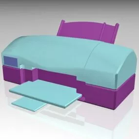 Lowpoly Inkjet Printer 3d model