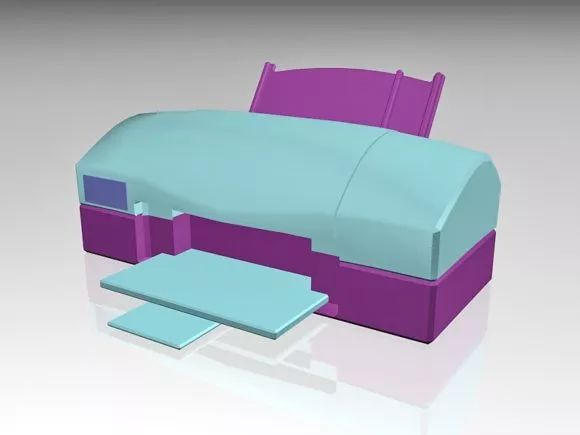 Modern Solid Wood Nightstand 3d model