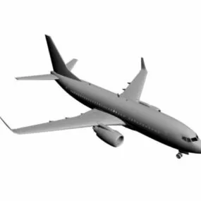 Commercial Airliner Basic Mesh 3d model