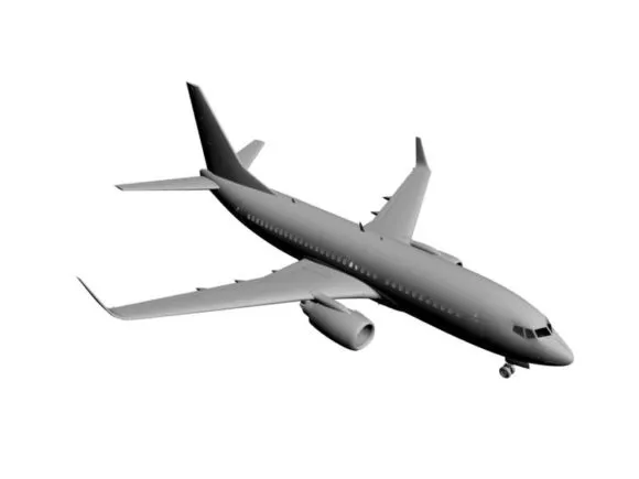 Yak42 Jet Airliner 3d model