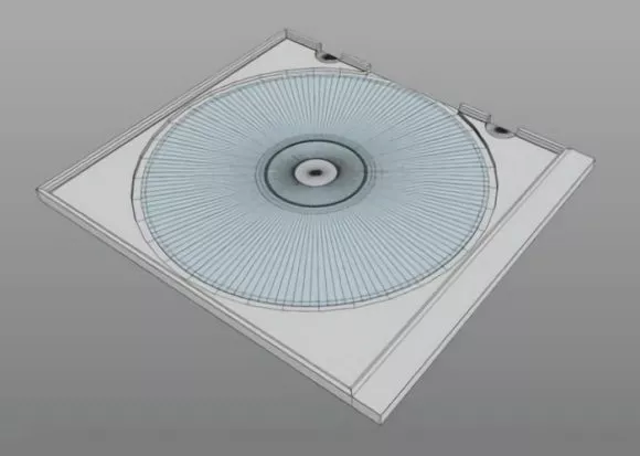 Compact Disc with Case 3d model Compact Disc with Case 3d model
