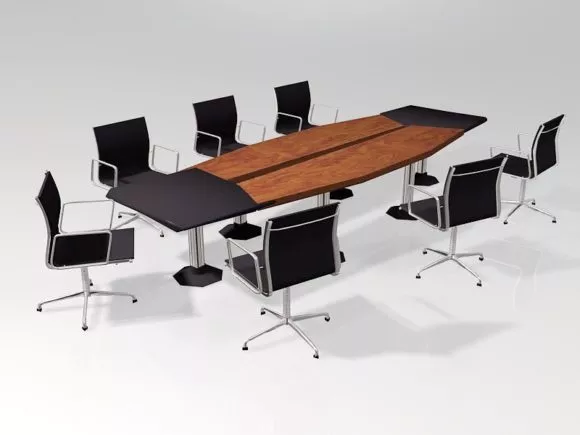 Office Work Station Table 3d model