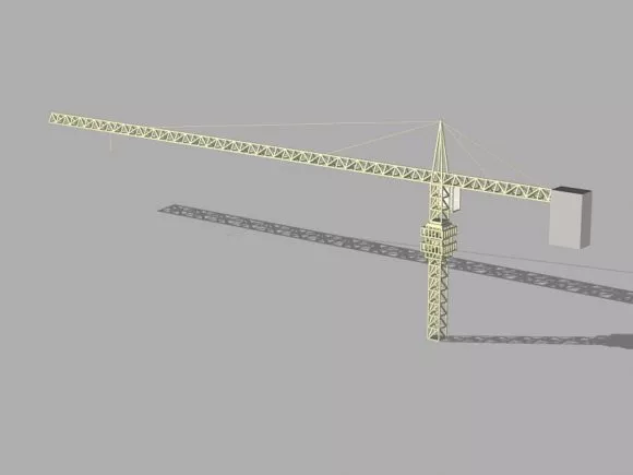 Chinese Gate Abstract Living Room 3d model