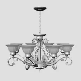 Elegant Vintage Chandelier 3d model