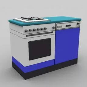 Cooking Stove System 3d model