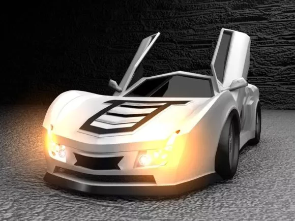 Hovercar Concept 3d model