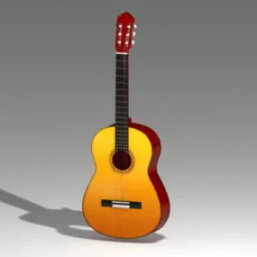 Country Classic Guitar 3d model