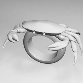 Crab Shaped Ring 3d model