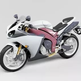 Extreme Cruiser Motorcycle 3d model