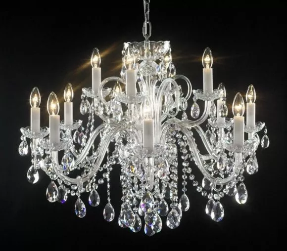 Heart Shaped Crystal Curtain Chandelier 3d model