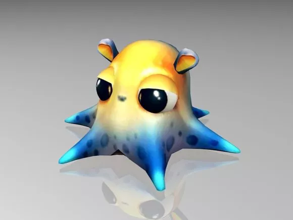 Octopus Character Chain 3d model