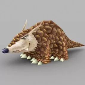 Cartoon Pangolin 3d model