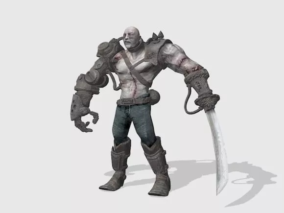 Magic Sword Cartoon Weapon 3d model