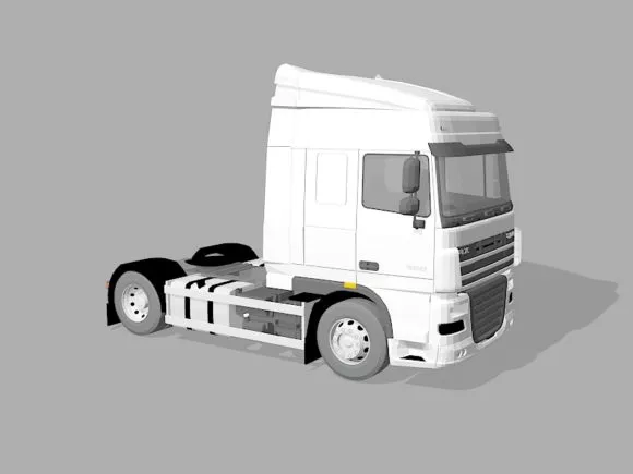 Daf Tractor 3d model Daf Tractor 3d model