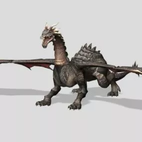 Dark Dragon Fighting 3d model