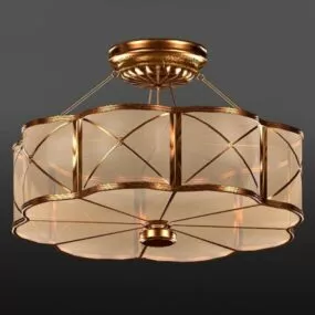 Luxury Gold Ceiling Light 3d model