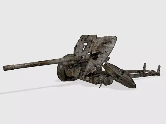 Gun System Flak37 3d model