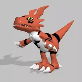 Digimon Dinosaur Character 3d model