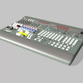 Digital Music Mixer Board 3d model