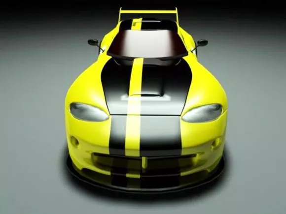 Vintage Car Vector W8 1989 3d model